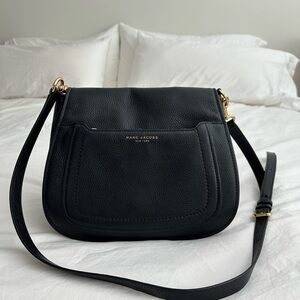 Marc Jacobs Empire City Black Leather Messenger Bag